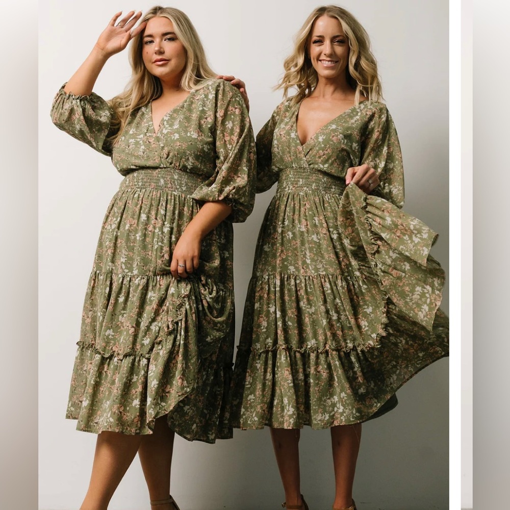 Baltic born Coventry Tiered Midi Dress